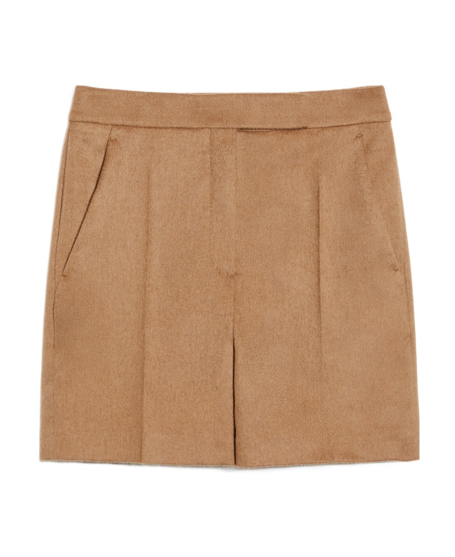 Shop Max Mara High-waist Knitted Short In Brown