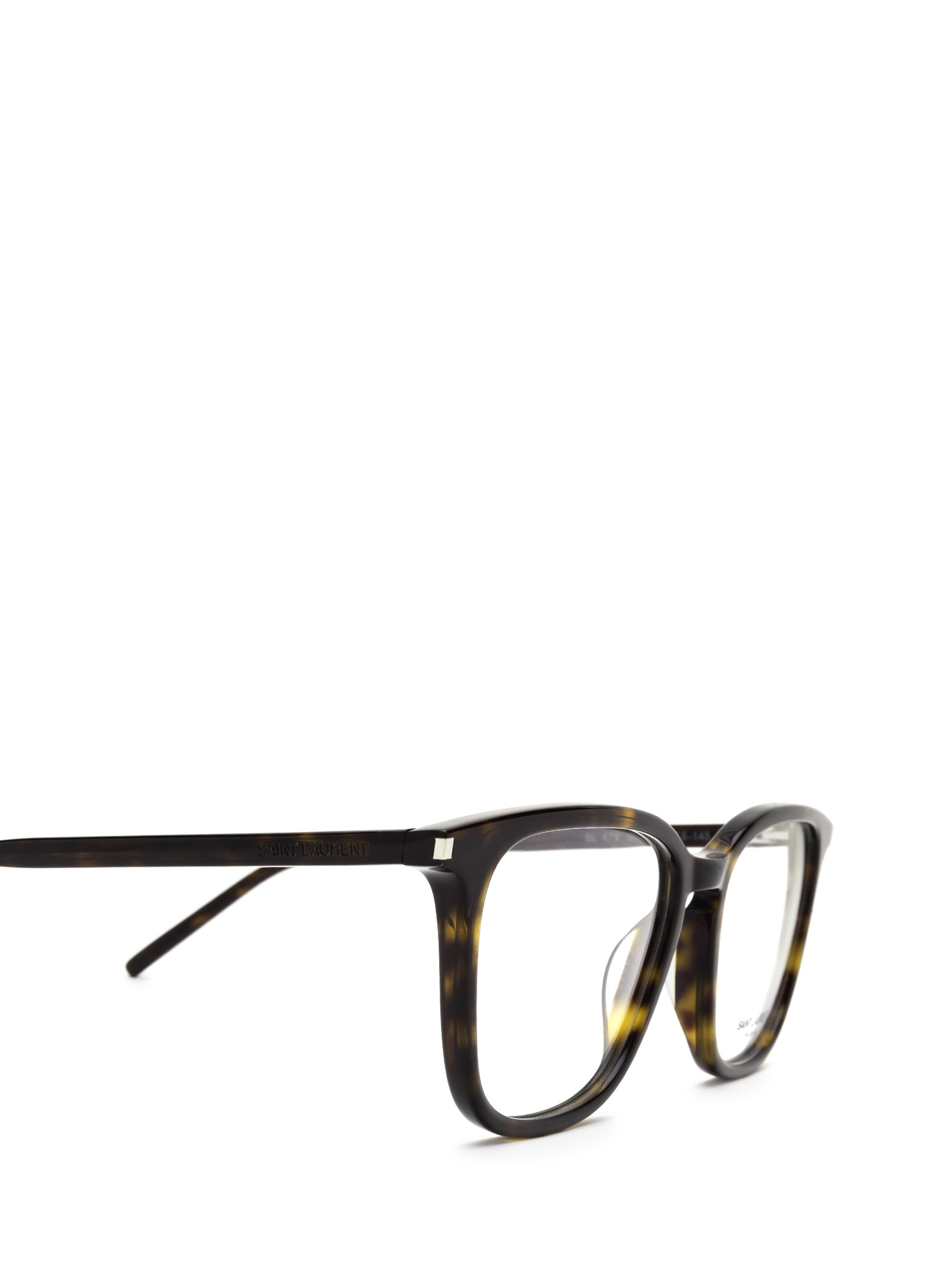 Saint Laurent Tortoise Shell Glasses In Black