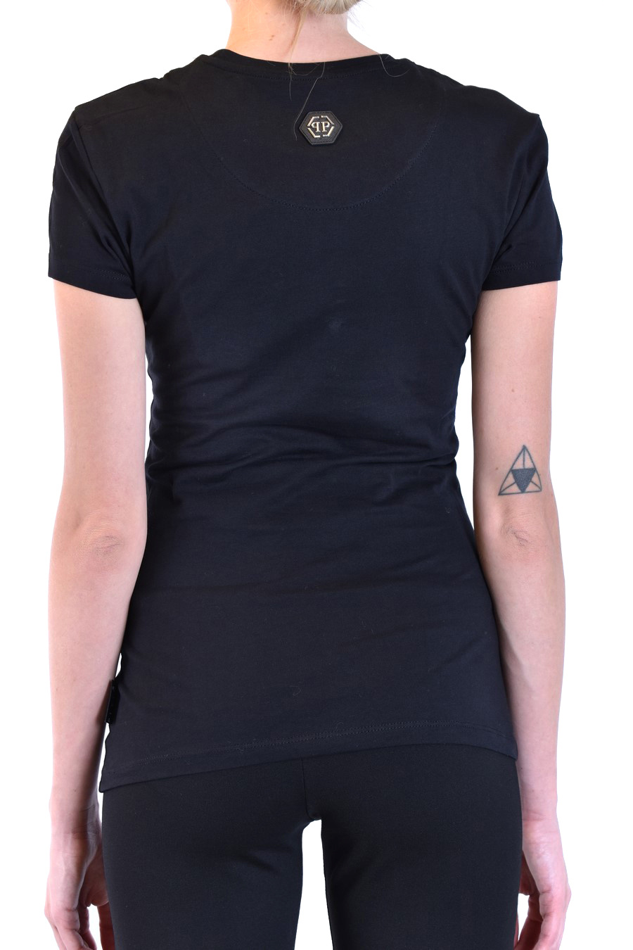 Shop Philipp Plein Teddy Logo T-shirt In Black