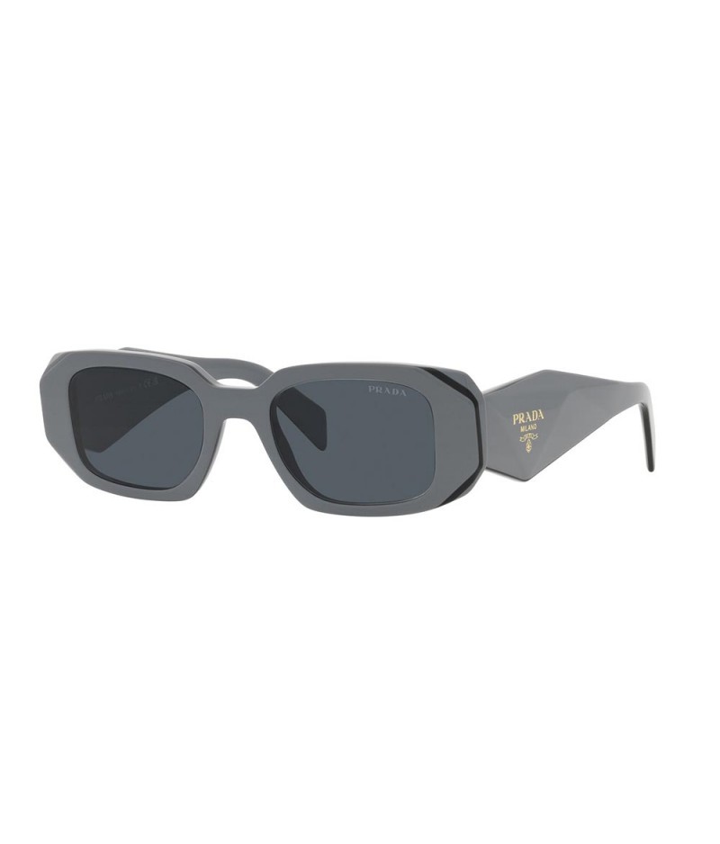 Prada Pr 17ws 11n09t Rectangle Sunglasses In Gray