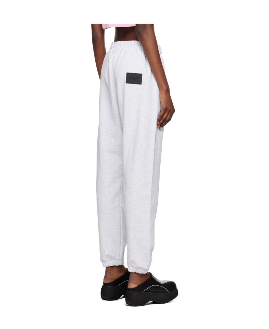 We11 Done Logo-print Cotton Track Pants In White
