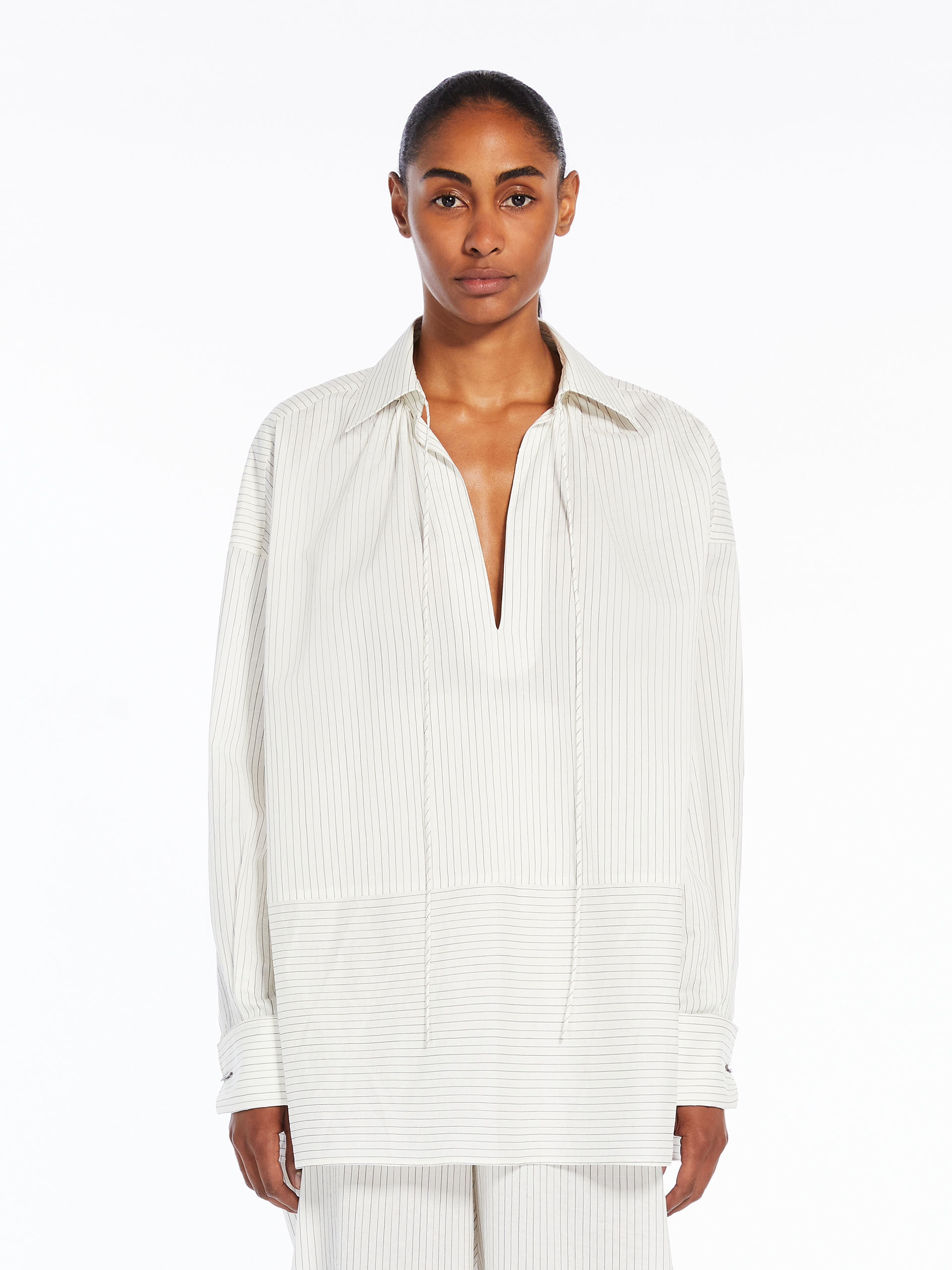 Max Mara Saletta Blouse In White
