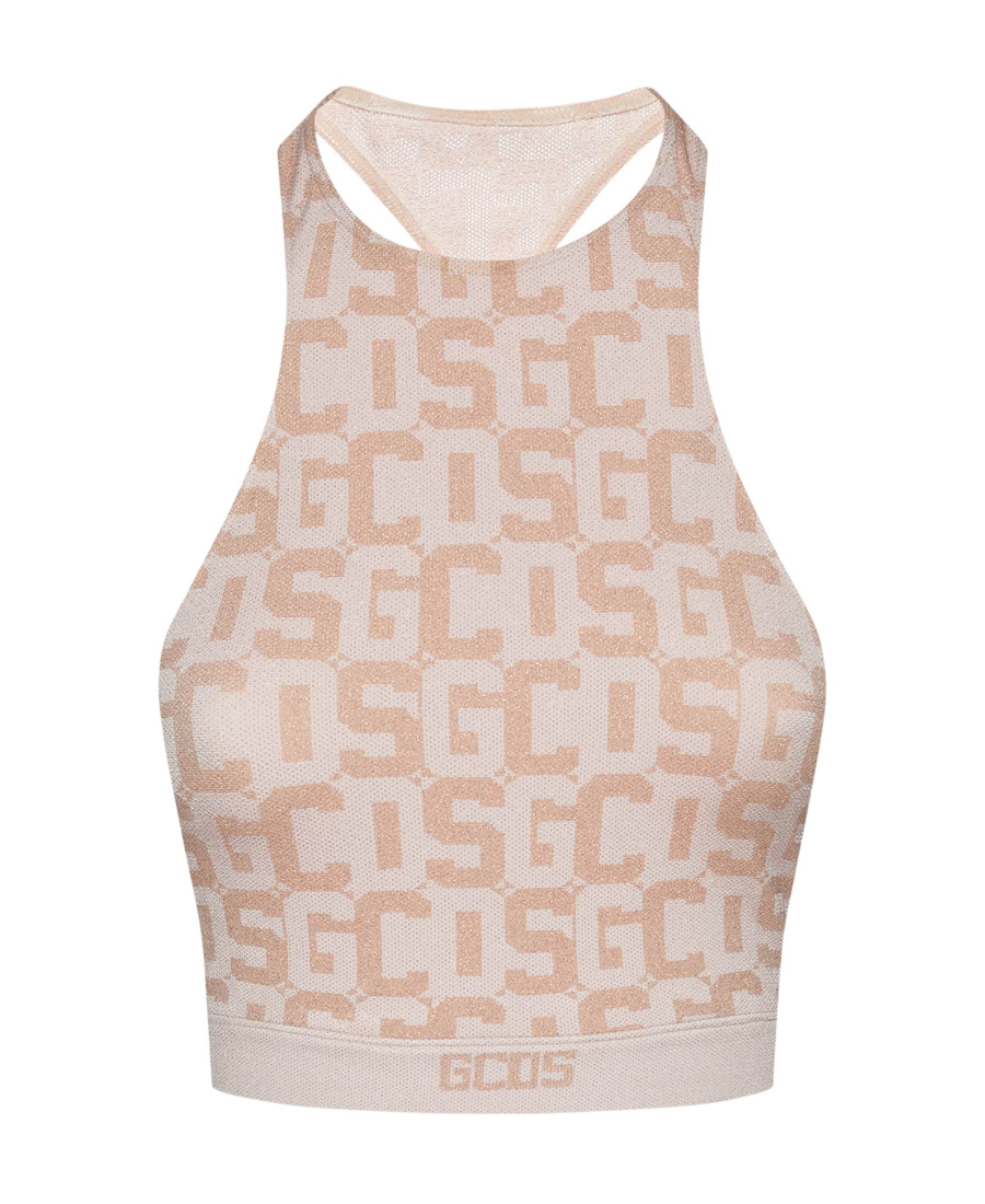 Gcds Logo Sports Vest In Nude