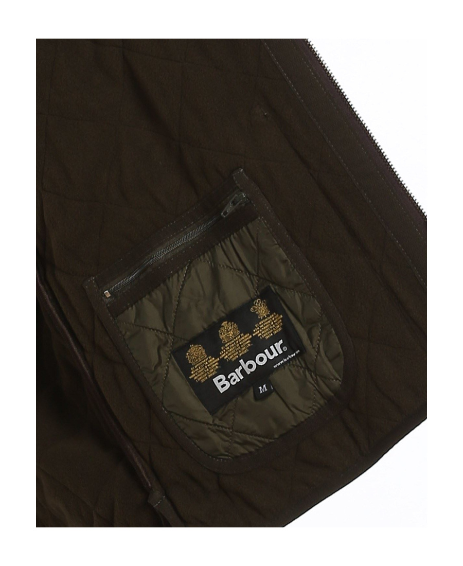 Barbour Polarquilt Zip-liner Vest In Green