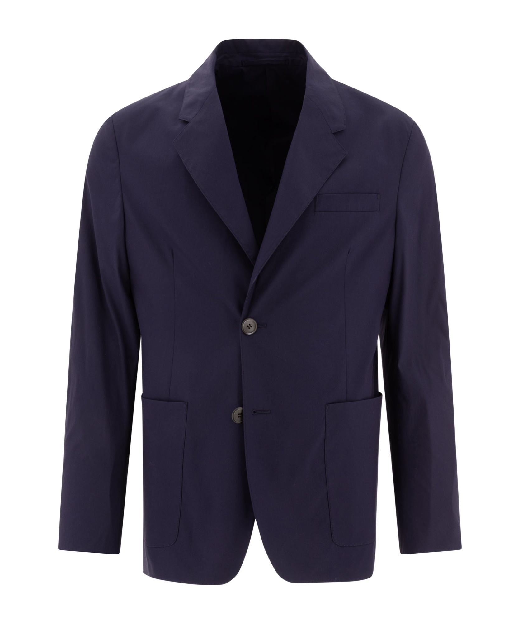 PRADA SINGLE-BREASTED COTTON BLEND JACKET