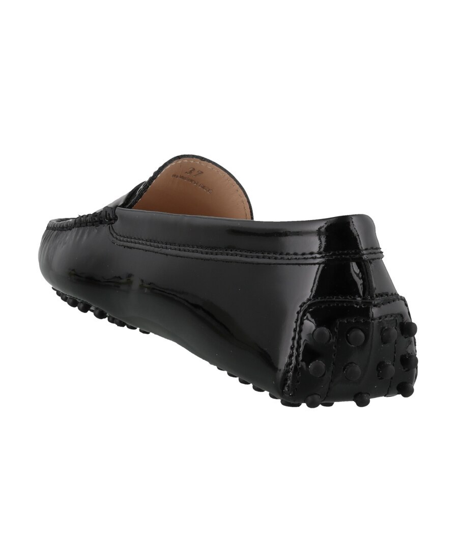 Tod's Woman Loafers Black Size 8 Leather In Black