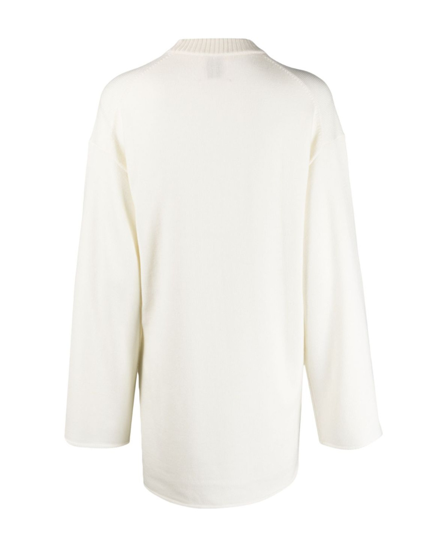 Shop By Malene Birger Round Neck Sweater In White