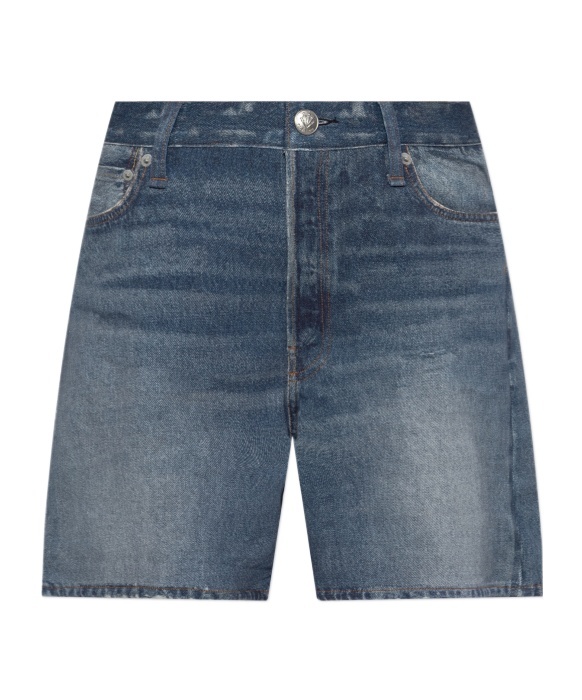 Rag & Bone Belt-loop Shorts In Blue