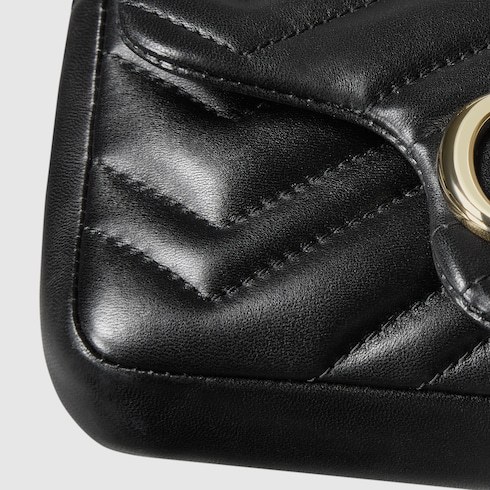 Gucci Gg Marmont Mini Shoulder Bag In Black