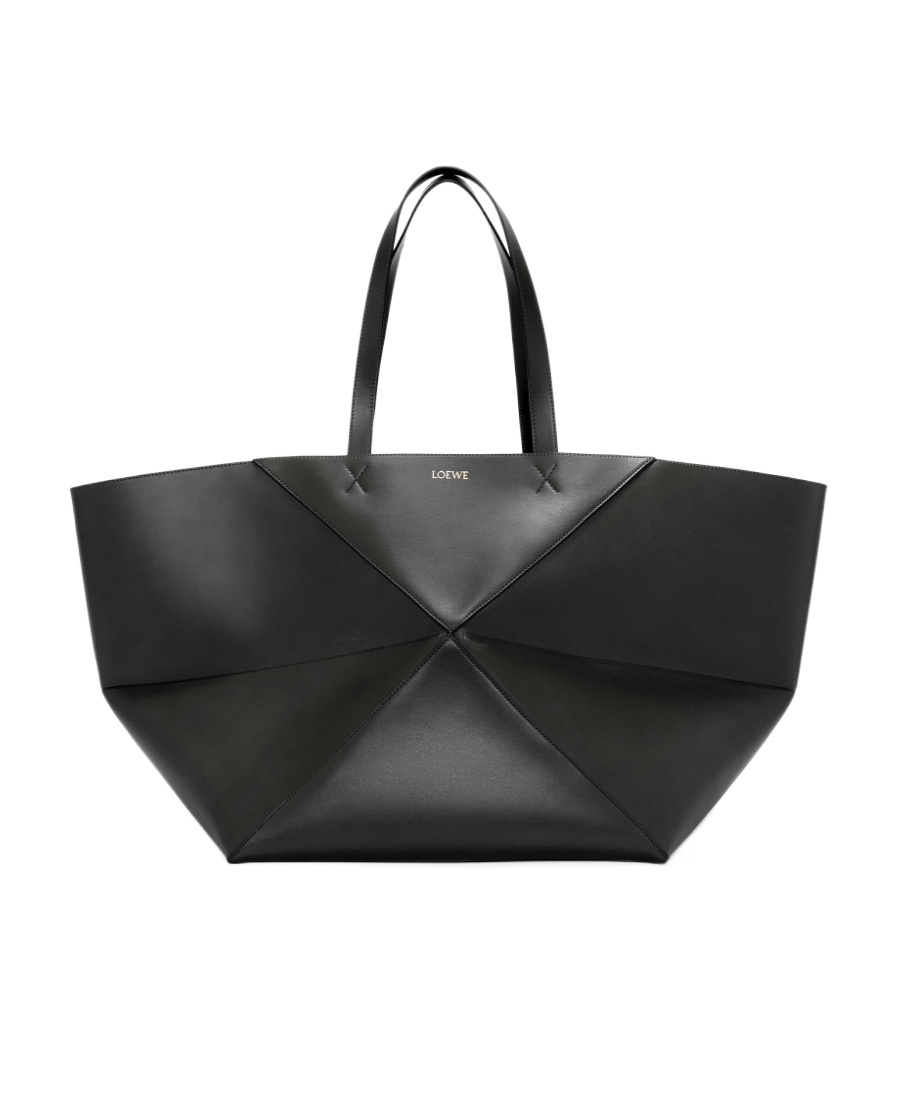 Loewe Puzzle Fold Folding Todd Bag In Black