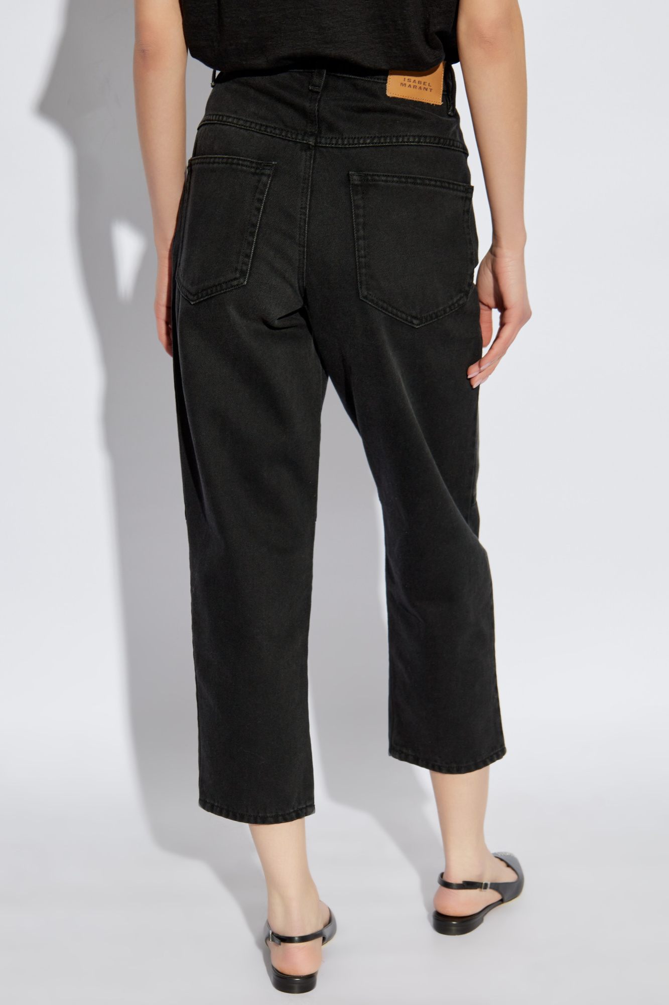 Isabel Marant Belt-loop Jeans In Black