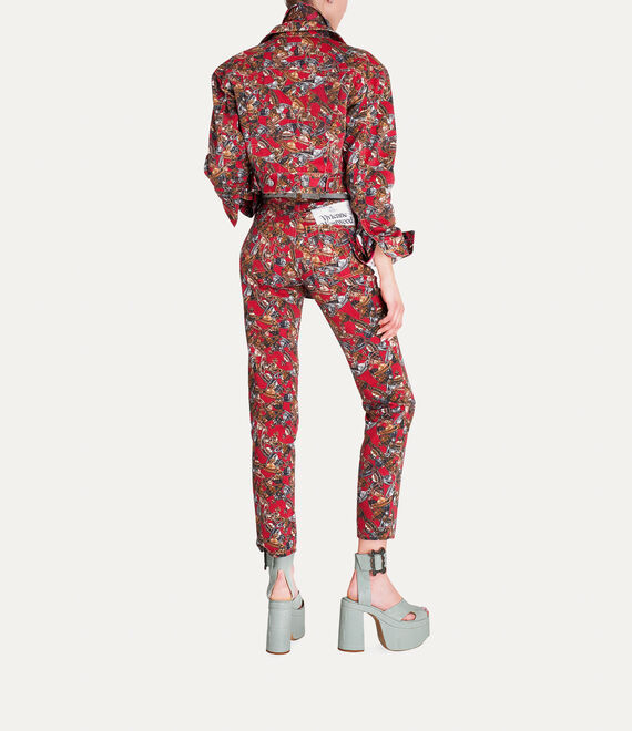 Vivienne Westwood Marlene Orb Logo-print Jacket In Brown