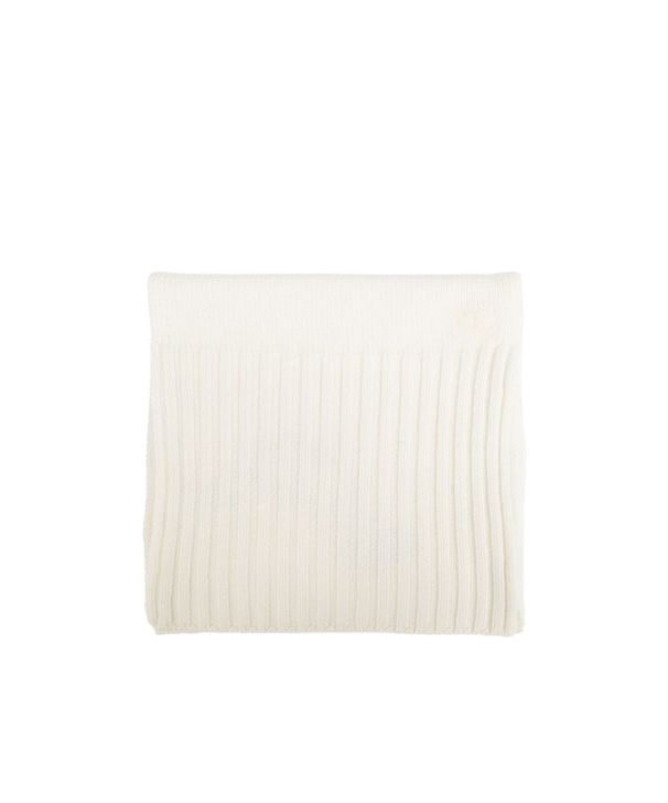 Dolce & Gabbana Rectangle Knitted Scarf In White