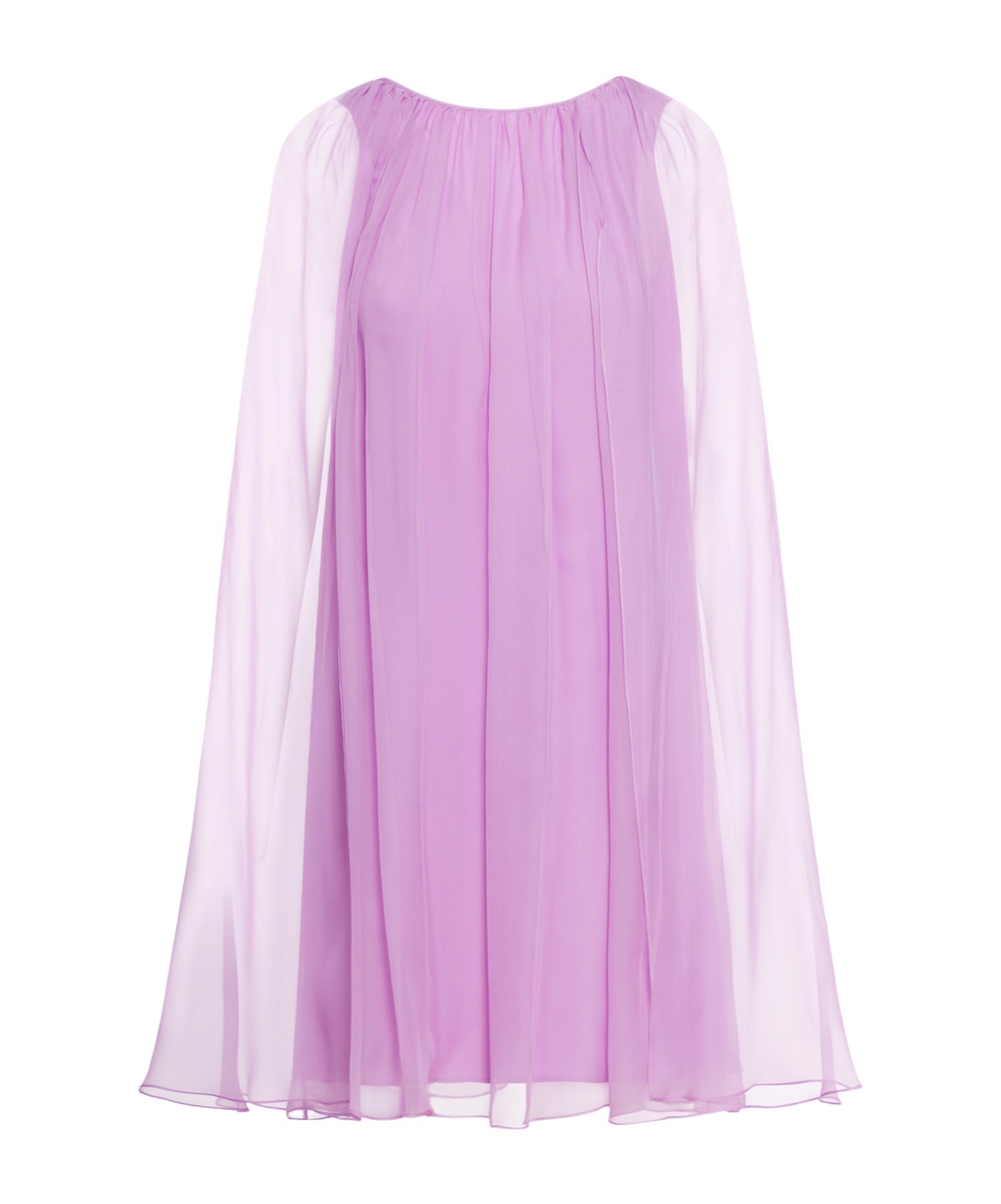 Max Mara Purple Silk Midi Dress In Purple