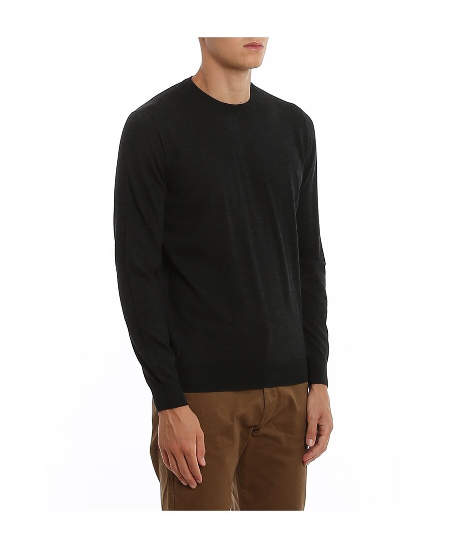 Drumohr Merino Wool Sweater In Black