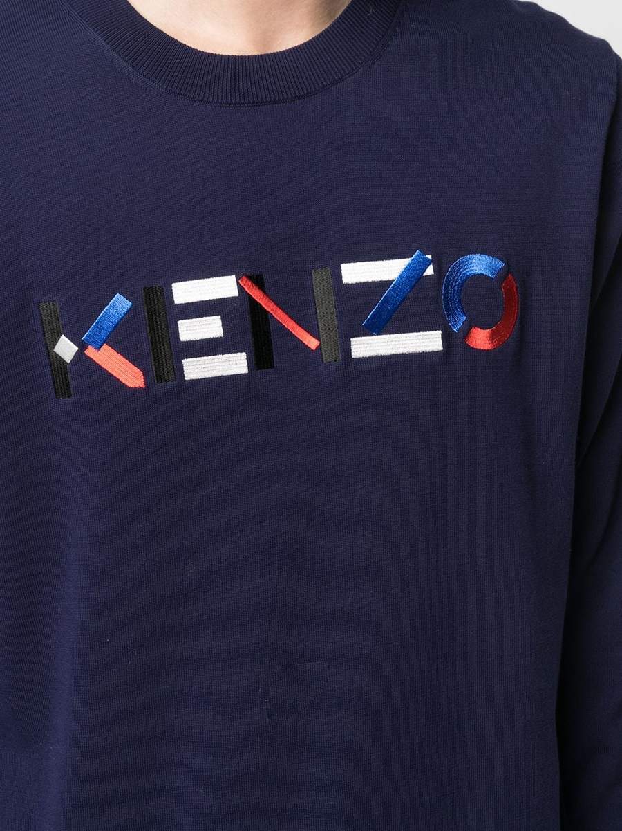 Kenzo Sweaters Blue In Black