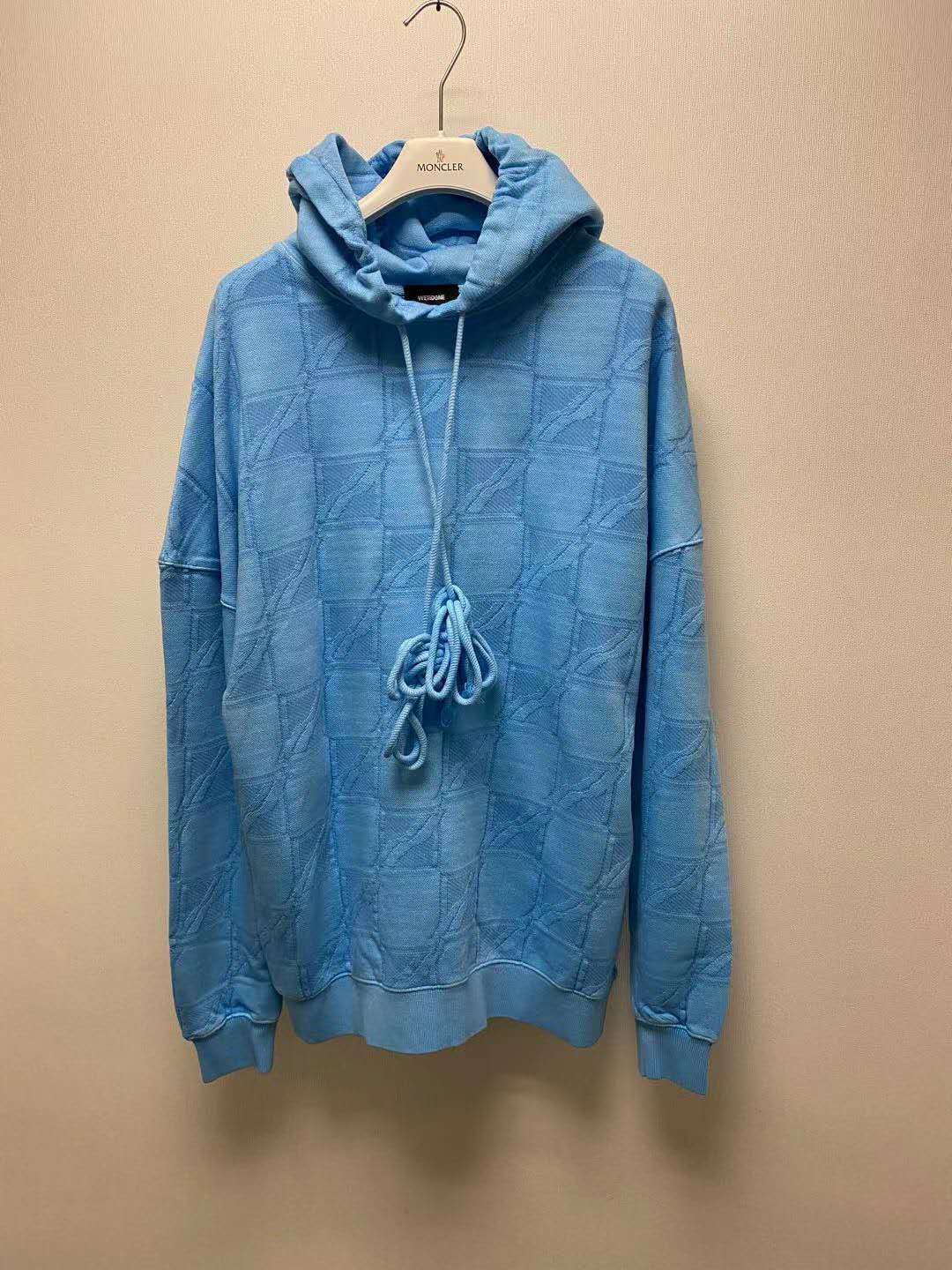 We11 Done Printed Pattern Sweater In Blue