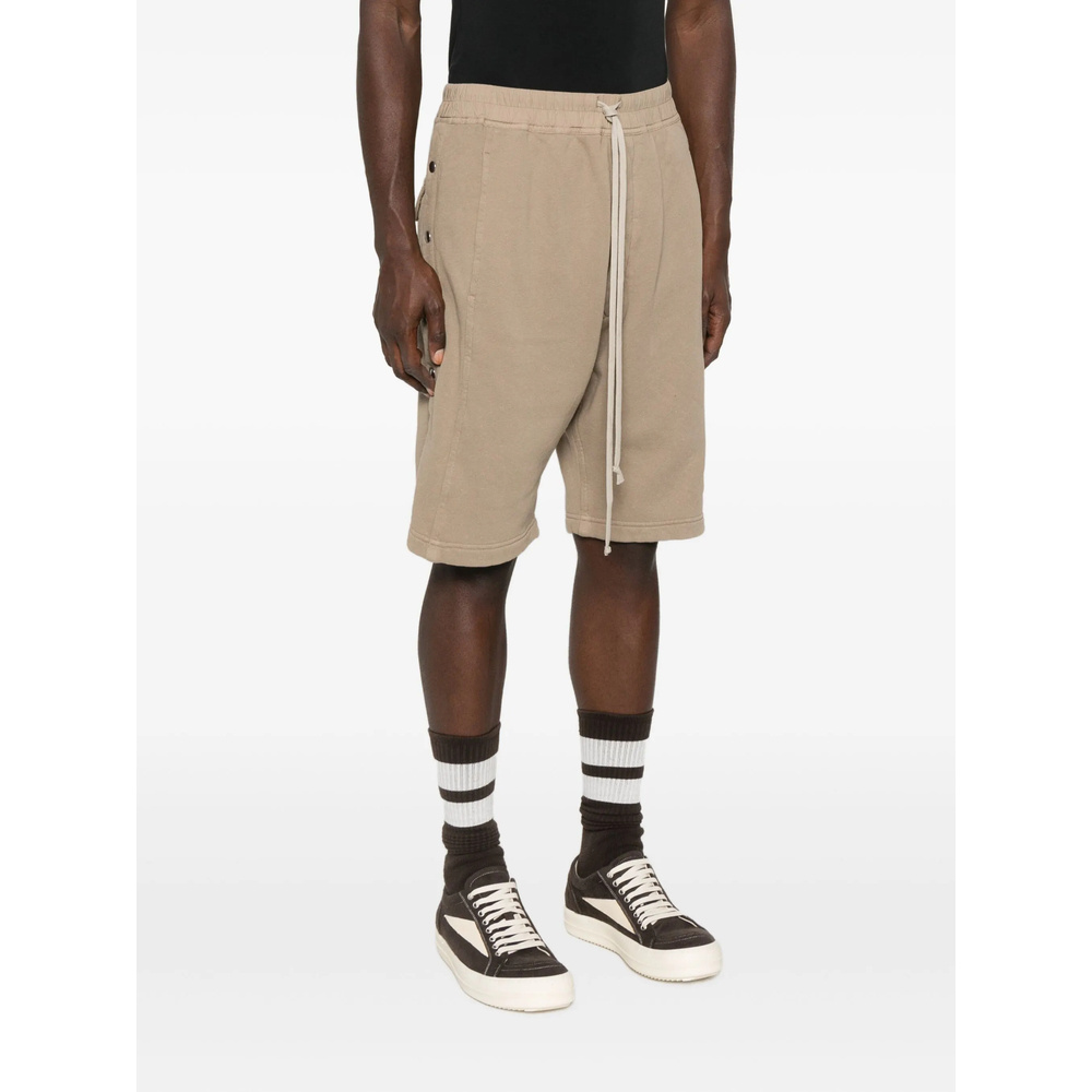 Rick Owens Drkshdw Drawstring Elastic-waist Shorts In Neutral