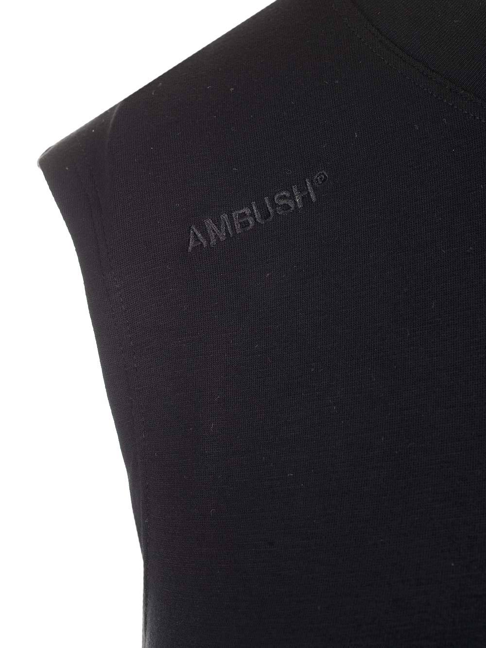 Ambush Cut Out-heart Sleeveless Top In Black