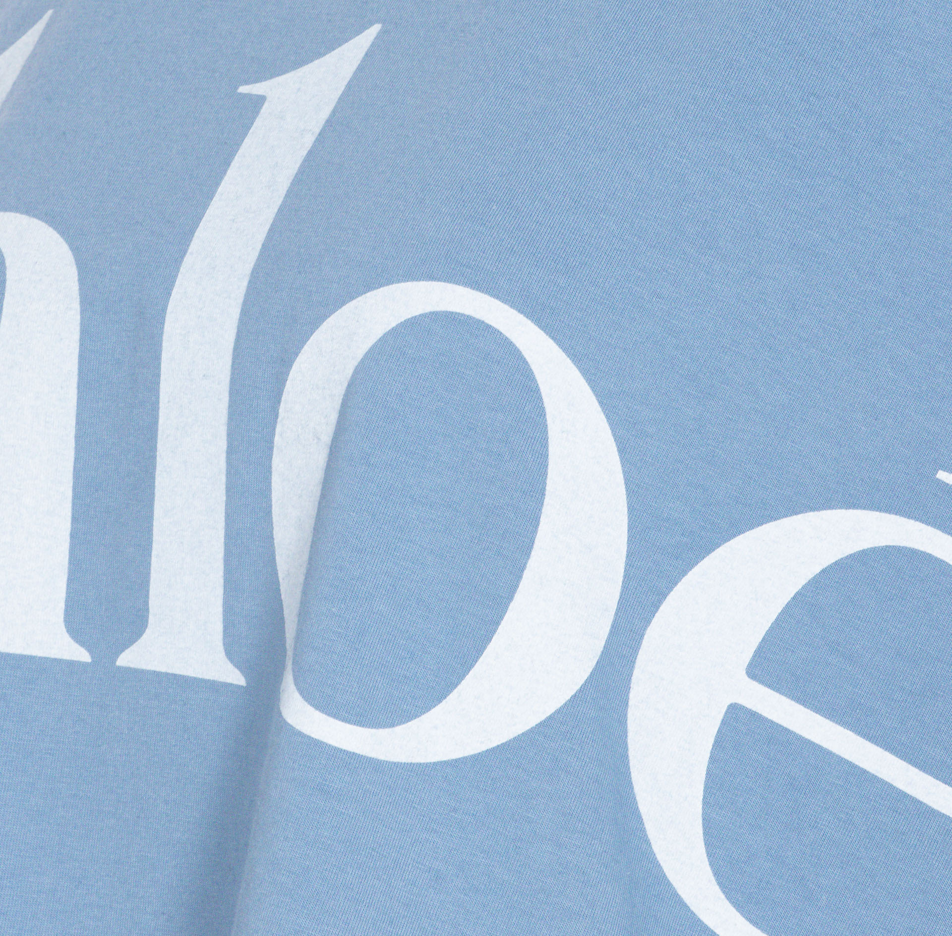 Chloé Oversize Signature Logo Crop Graphic T-shirt