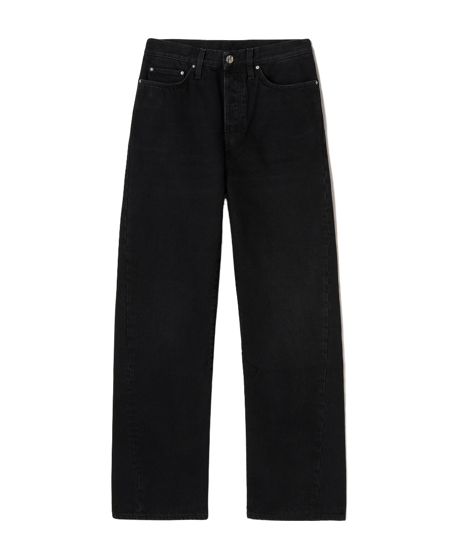 TOTÊME TOTÊME TWISTED SEAM MID-RISE STRAIGHT-LEG JEANS