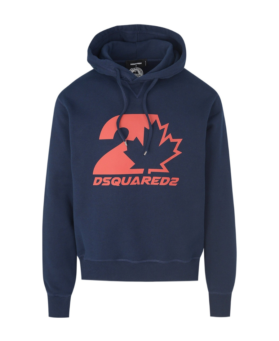 Dsquared2 Cool Fit Hoodie Sweatshirt With Logo Print In Black
