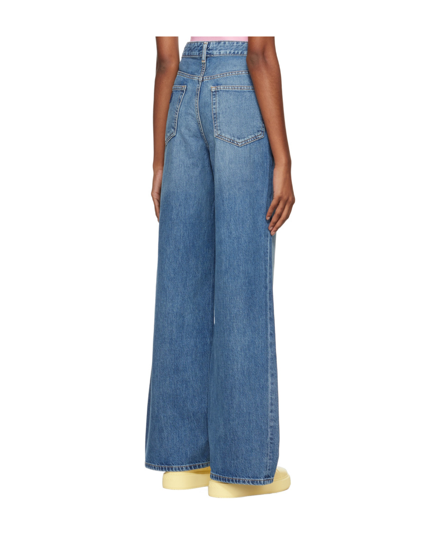 Ganni Blue Magny Wide-leg Jeans In Blue