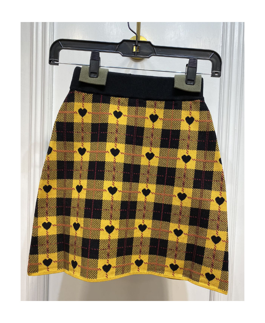 Alessandra Rich Knitted Mini Skirt In Brown