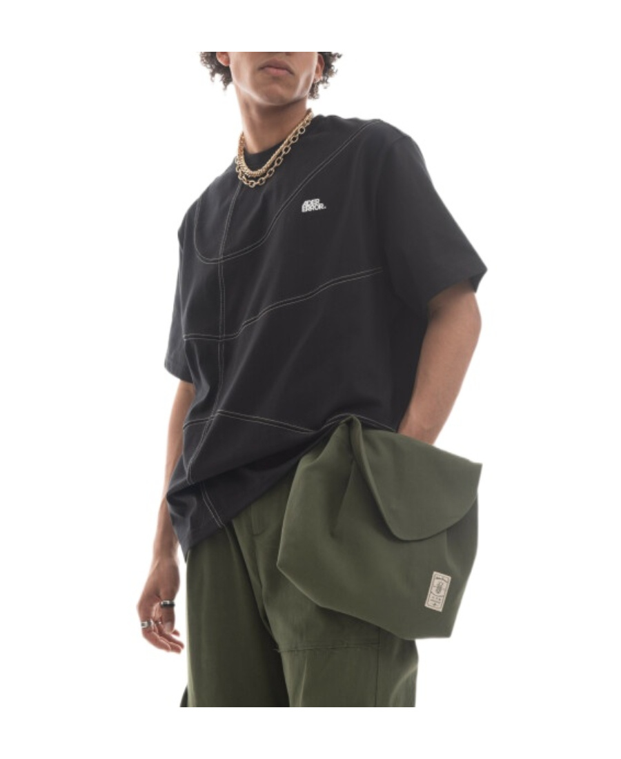 Ader Error Logo Short-sleeved T-shirt In Black