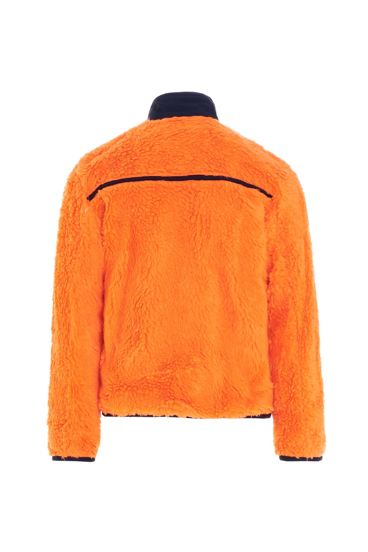 Ambush Zip-up Fleece Sweatshirt In Orange