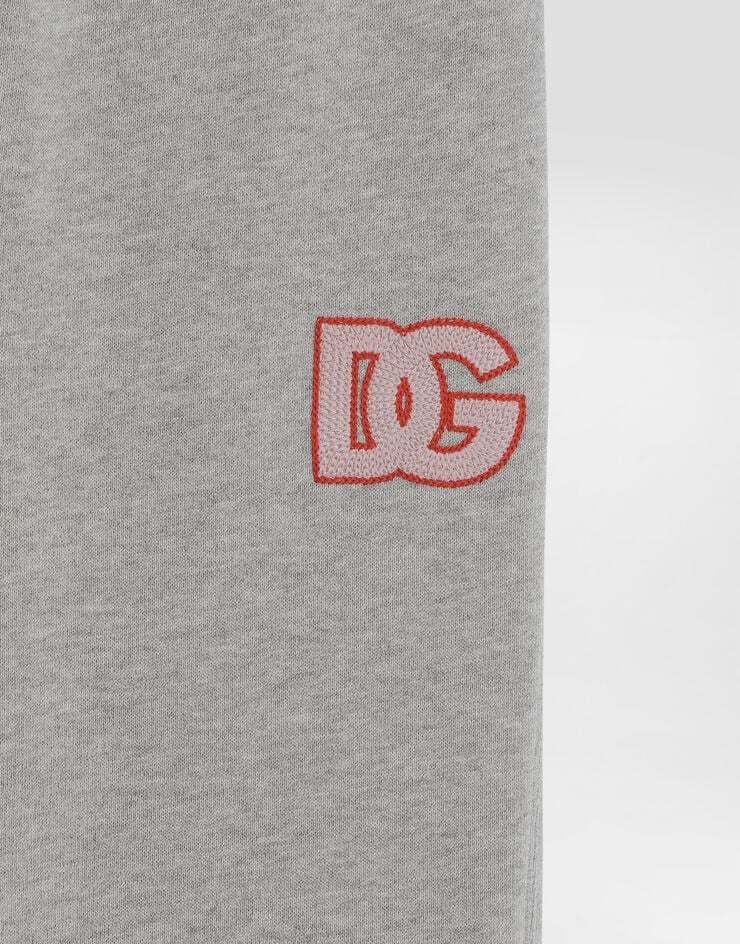 Dolce & Gabbana Logo-embroidered Track Pants In Gray