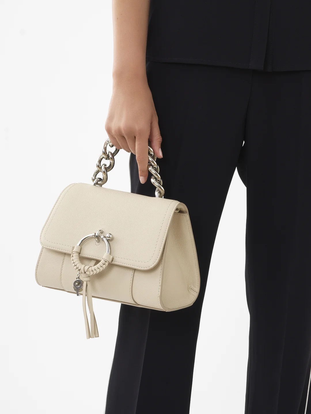 See By Chloé Joan Hanging Satchel Bag In Nude