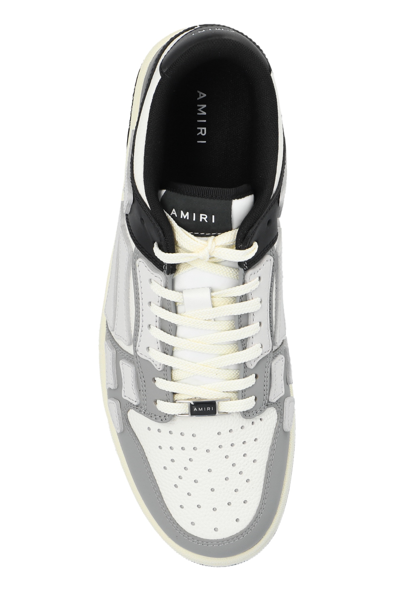 Amiri Multicolor Two-tone Skel Top Low Sneakers In White