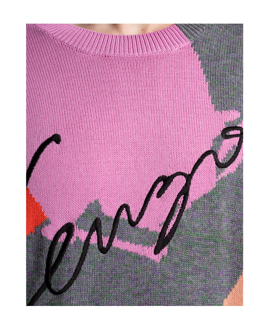 Kenzo Intarsia-knit Jumper In Multicolor