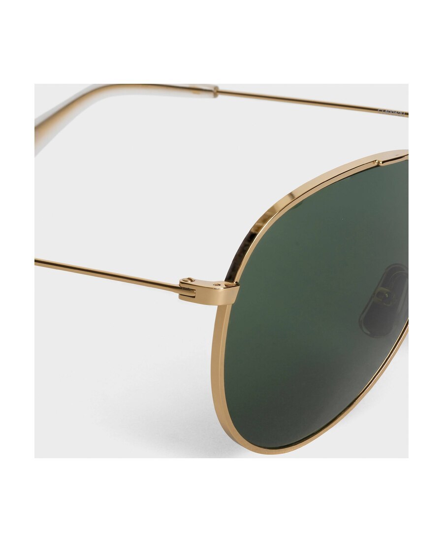 Celine 02 Aviator-frame Sunglasses In Green
