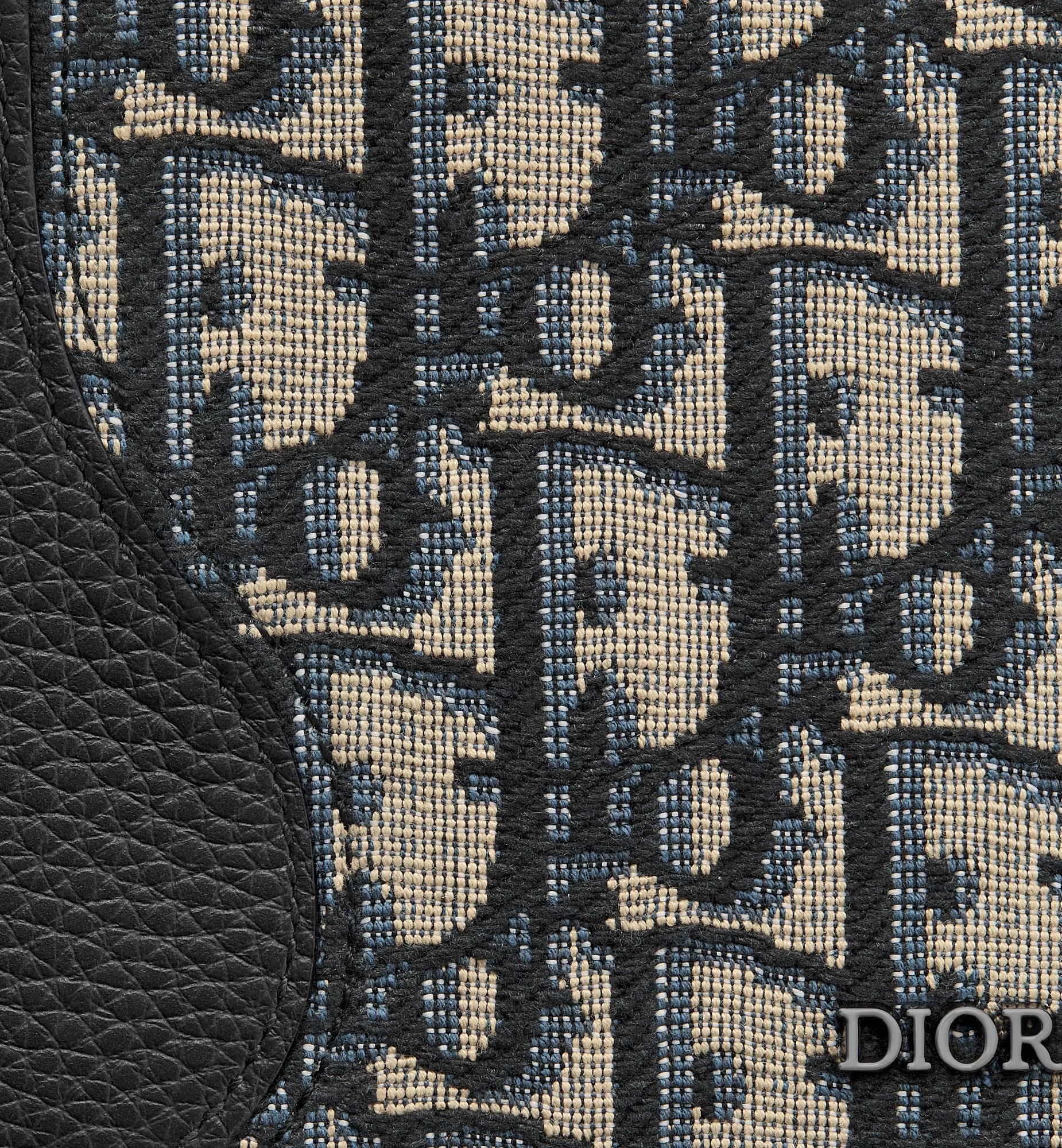 Dior Saddle Compact Purse In Black