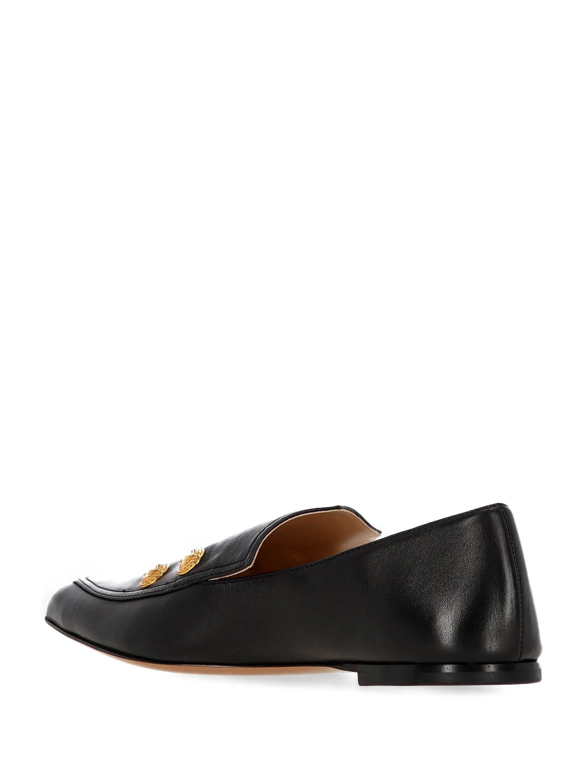 Chloé Agnes Pointed-toe Embellished Loafers In Black
