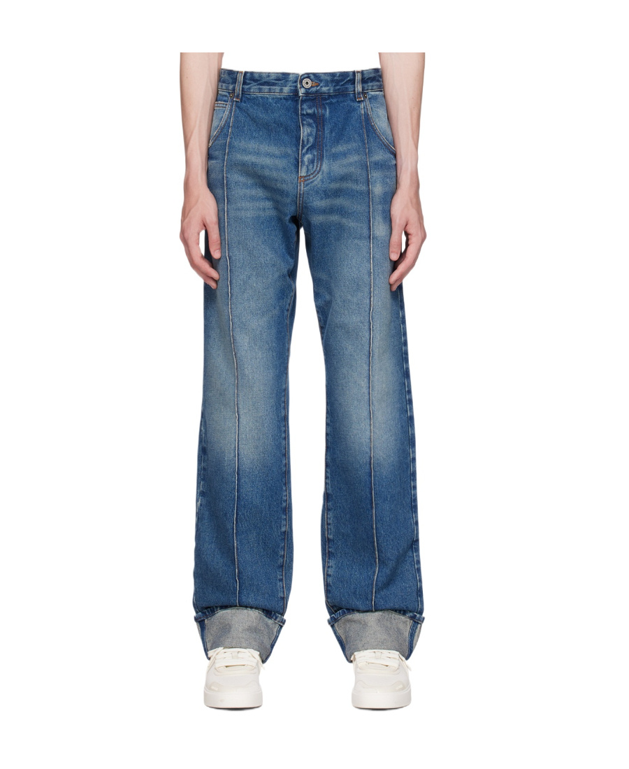 BALMAIN CASUAL STRAIGHT DENIM TROUSERS
