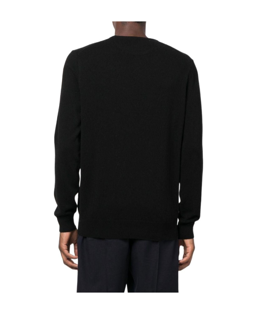 Shop Polo Ralph Lauren Polo Pony Motif Sweater In Black