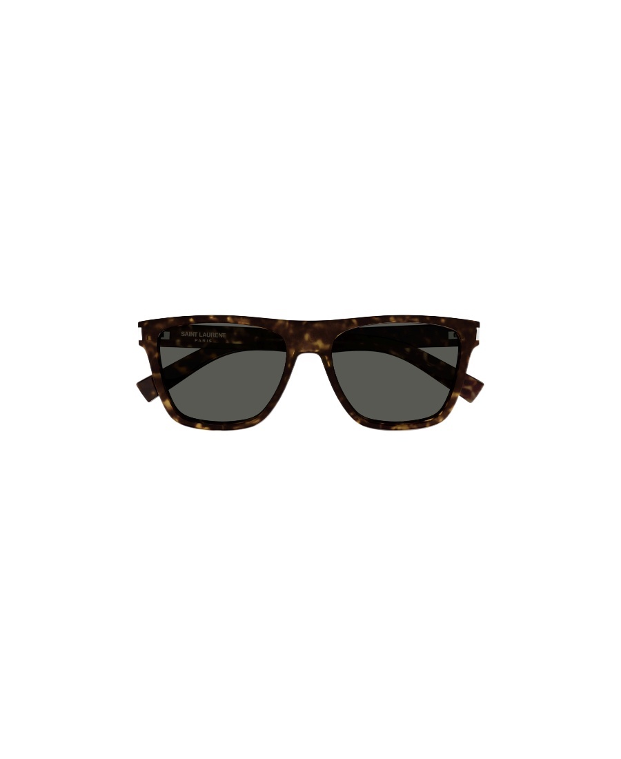 Saint Laurent Tortoiseshell-effect Square-frame Sunglasses In Black