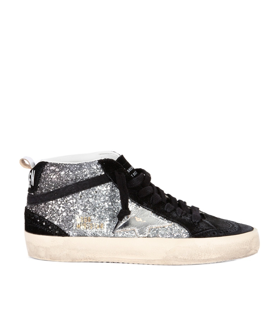 Golden Goose Lace-up High-top Casual Shoes In White