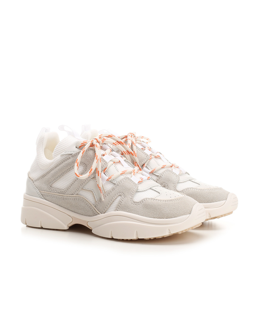 Isabel Marant White Kindsay Sneakers In Nude