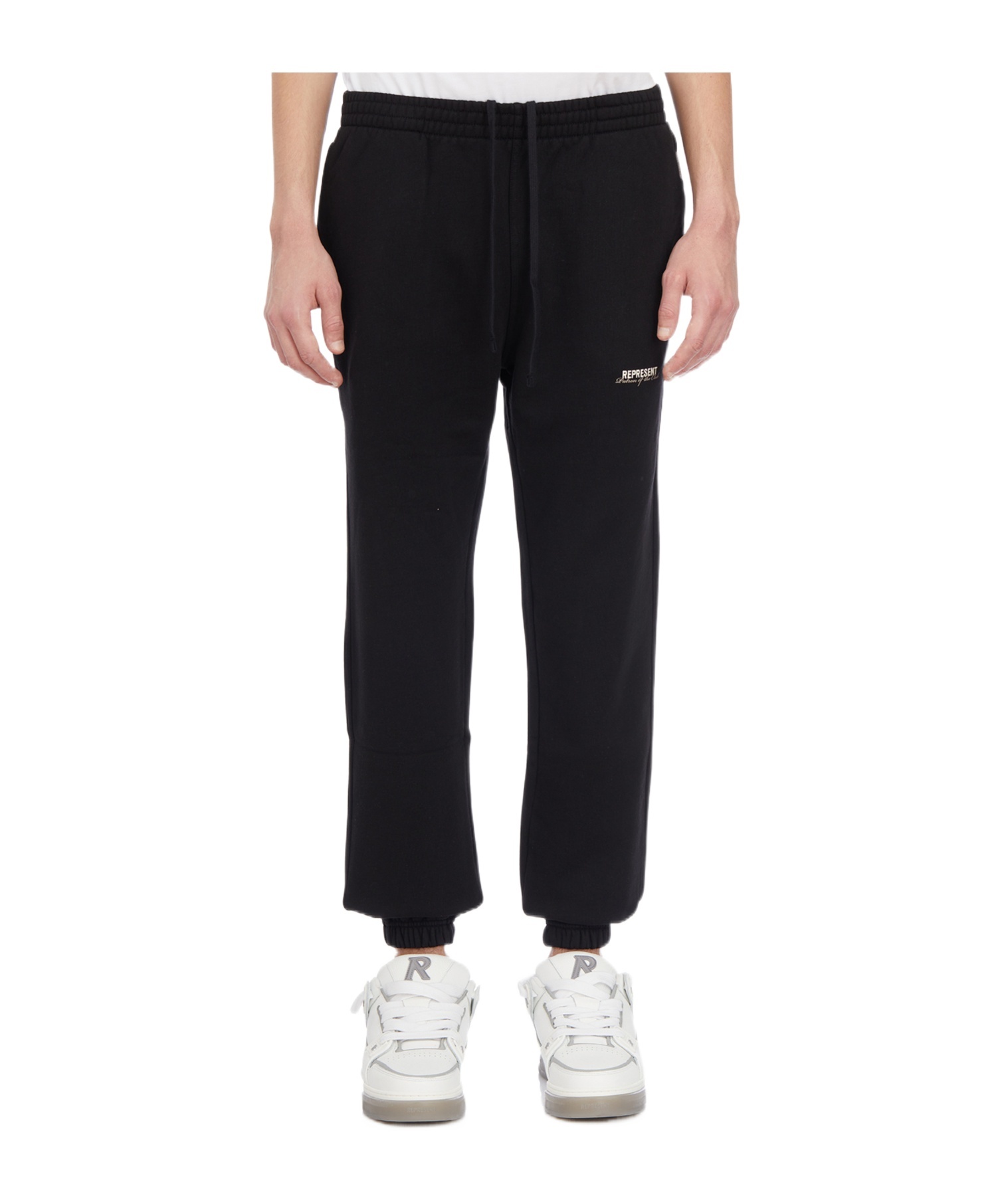 Represent Owners Club Oversize Cotton Sweatpants In Black