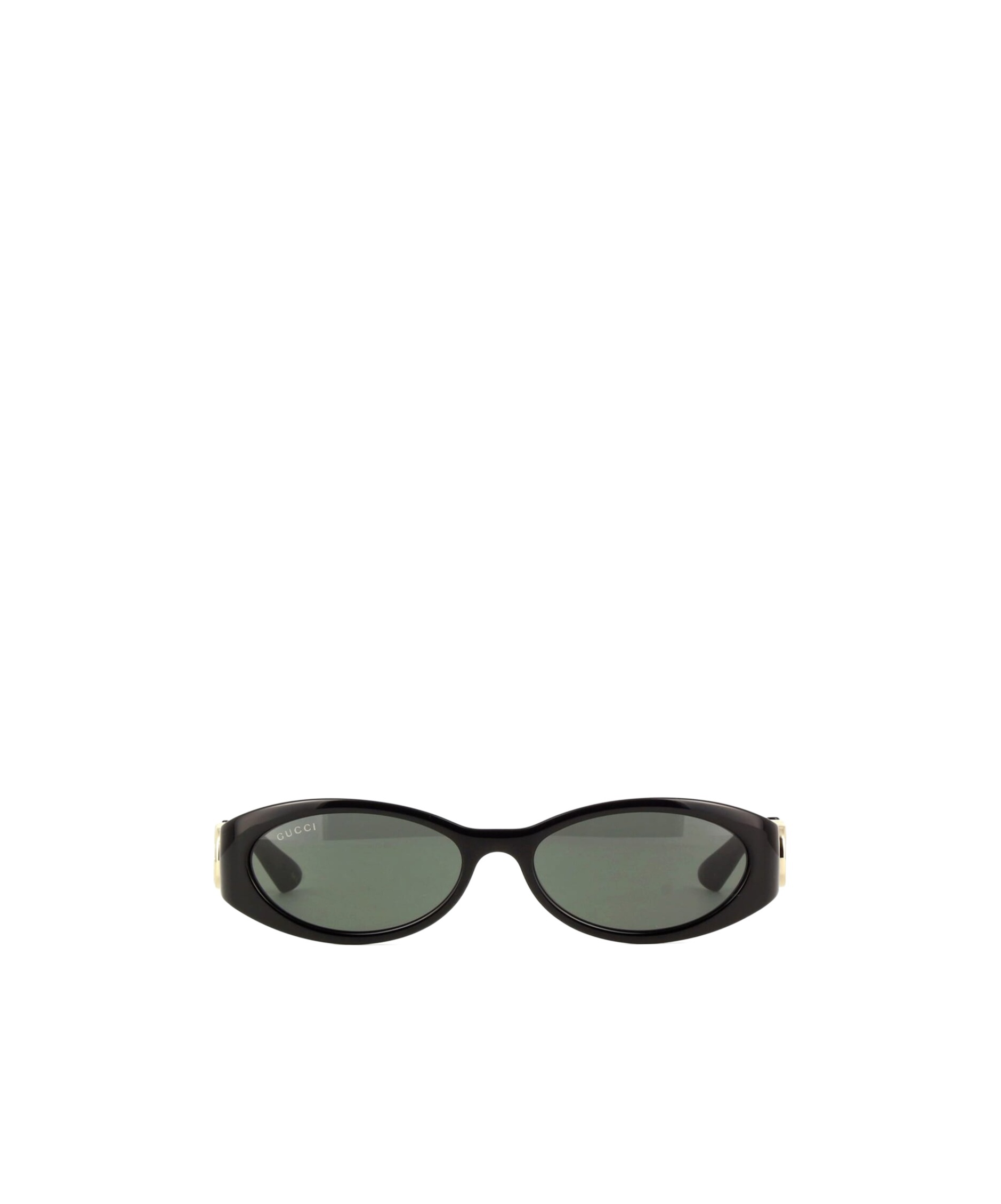 Gucci Oval-frame Sunglasses In Gray