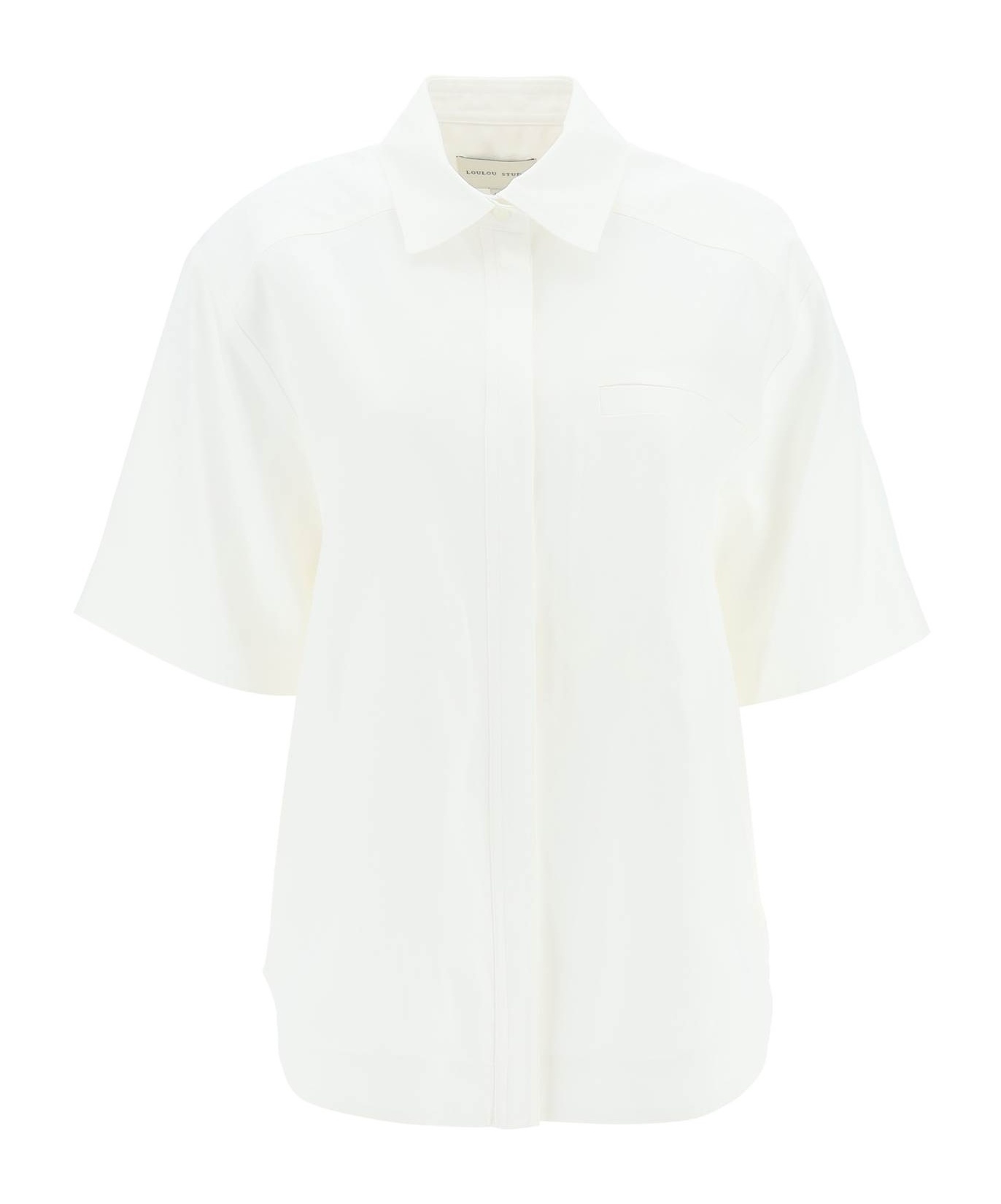 LOULOU STUDIO LOULOU STUDIO BUTTONED SHORT-SLEEVED SHIRT