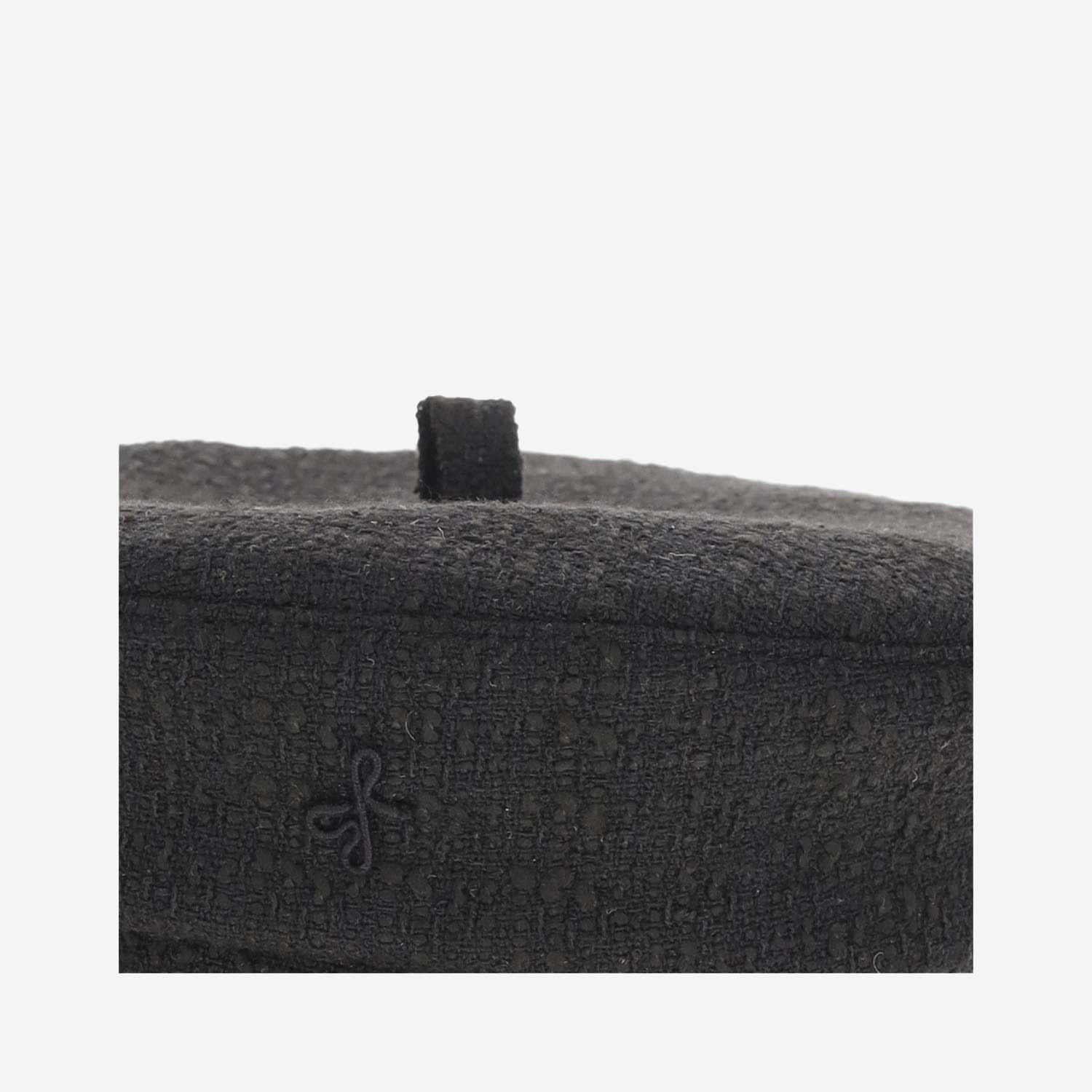 Ruslan Baginskiy Black Monogram-embellished Beret Hat In Black