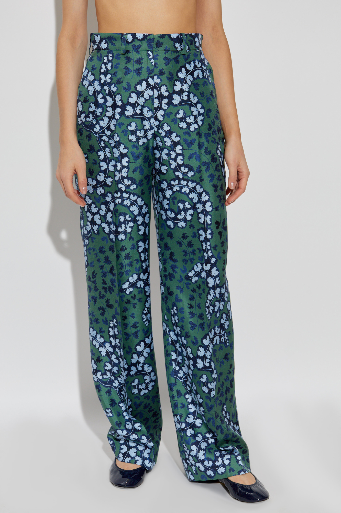 Lanvin Belt-loop Casual Pants In Blue