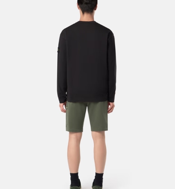 Shop Stone Island Long-sleeved Sweater In Black