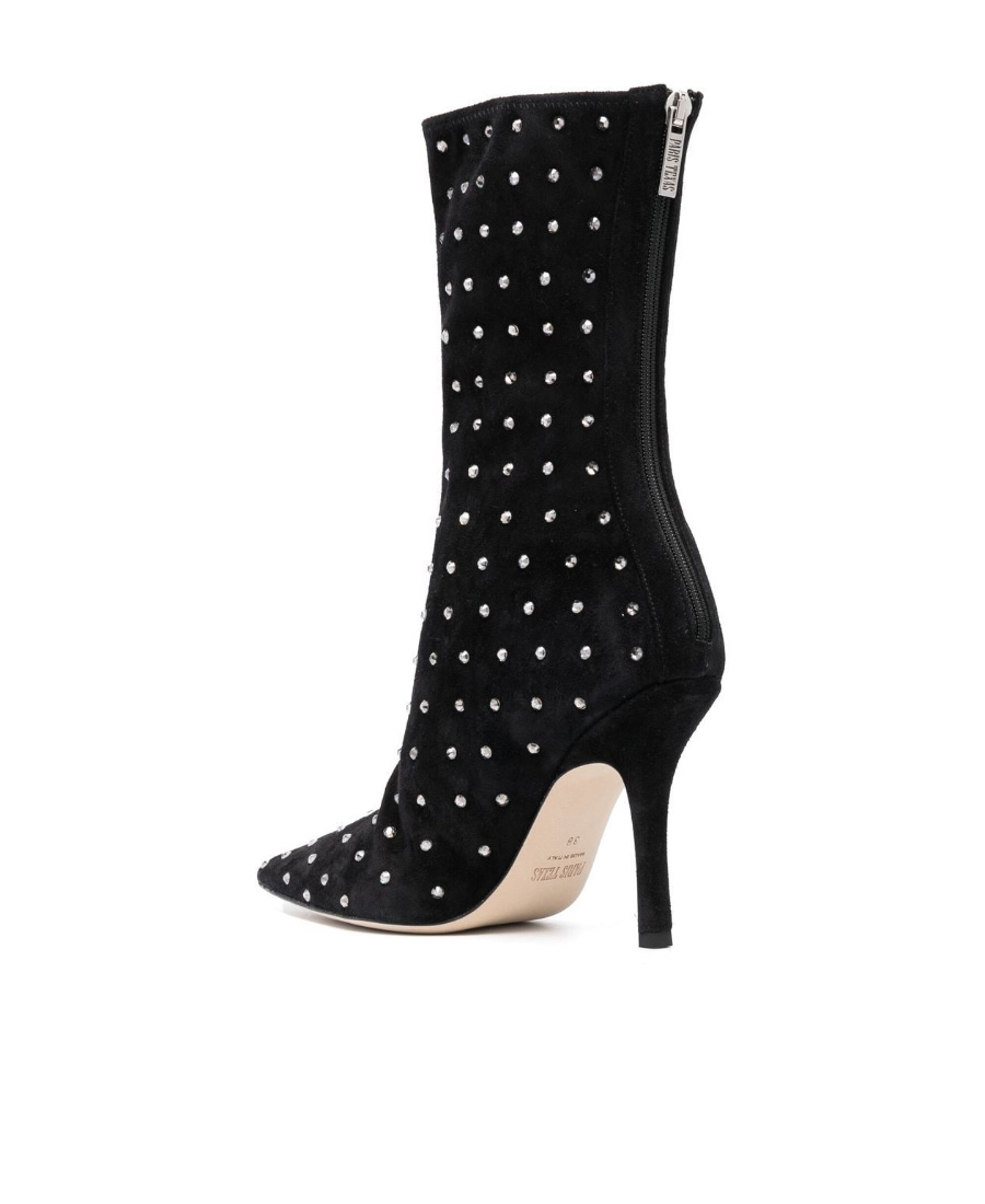 Paris Texas Ladies Black Diamond Holly Mama Ankle Boots In Black