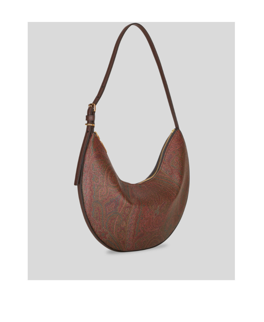 Etro Hobo Essential Small Shoulder Bag In Brown